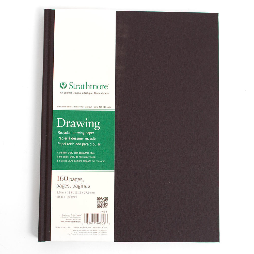 Strathmore, Hardbound, 80#, Recycled, Drawing, Sketchbook, 160 Pages